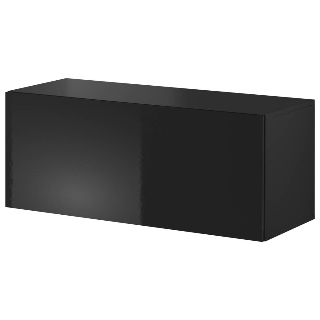 TV-Lowboard VIVIEN schwarz schwarz glanz B/H/T: ca. 100x40x38 cm