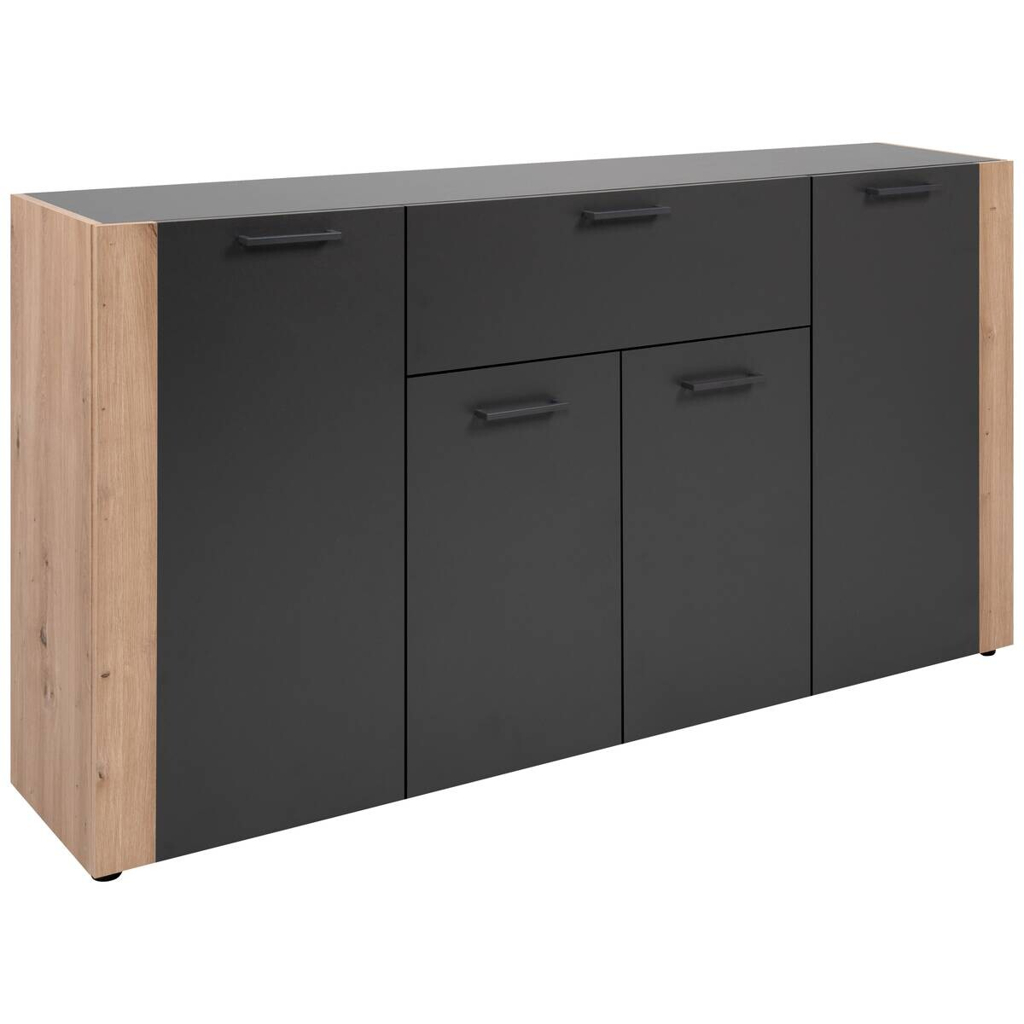 Sideboard Cento anthrazit Eiche Artisan Oak Nachbildung