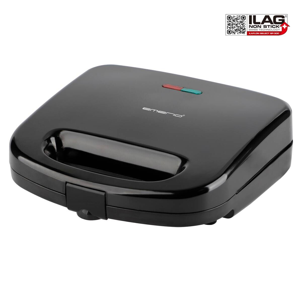 Emerio Sandwichtoaster schwarz Kunststoff B/H/L: ca. 22x8,5x22,6 cm 602812100