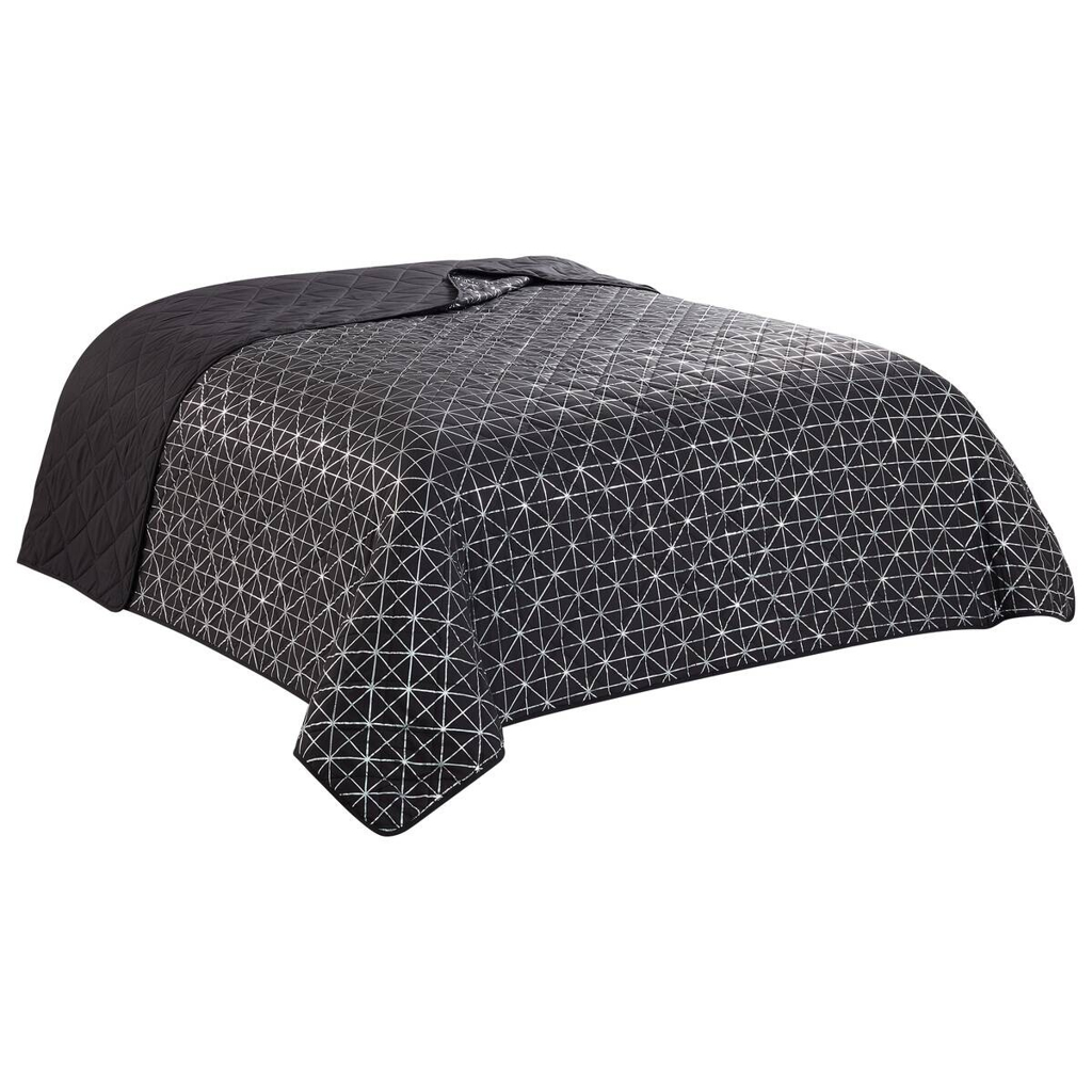 Tagesdecke anthrazit Polyester B/L: ca. 220x240 cm