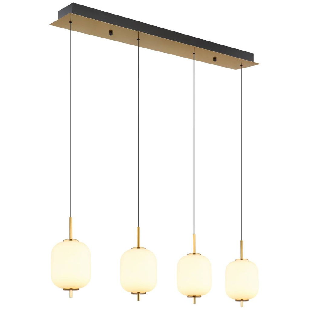 GLOBO Pendelleuchte messing Glas Metall B/H/T: ca. 13,5x150x80 cm 1 Brennstellen