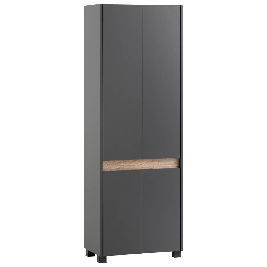 Schuhschrank Cosmo anthrazit B/H/T: ca. 56,9x164,5x33 cm