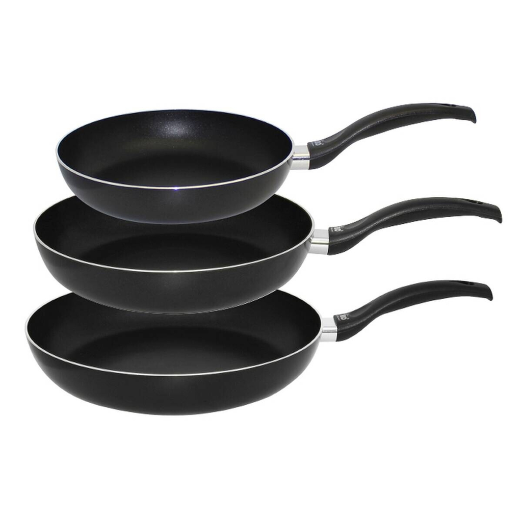 Pfannenset Ducto schwarz Aluminium 3 tlg.