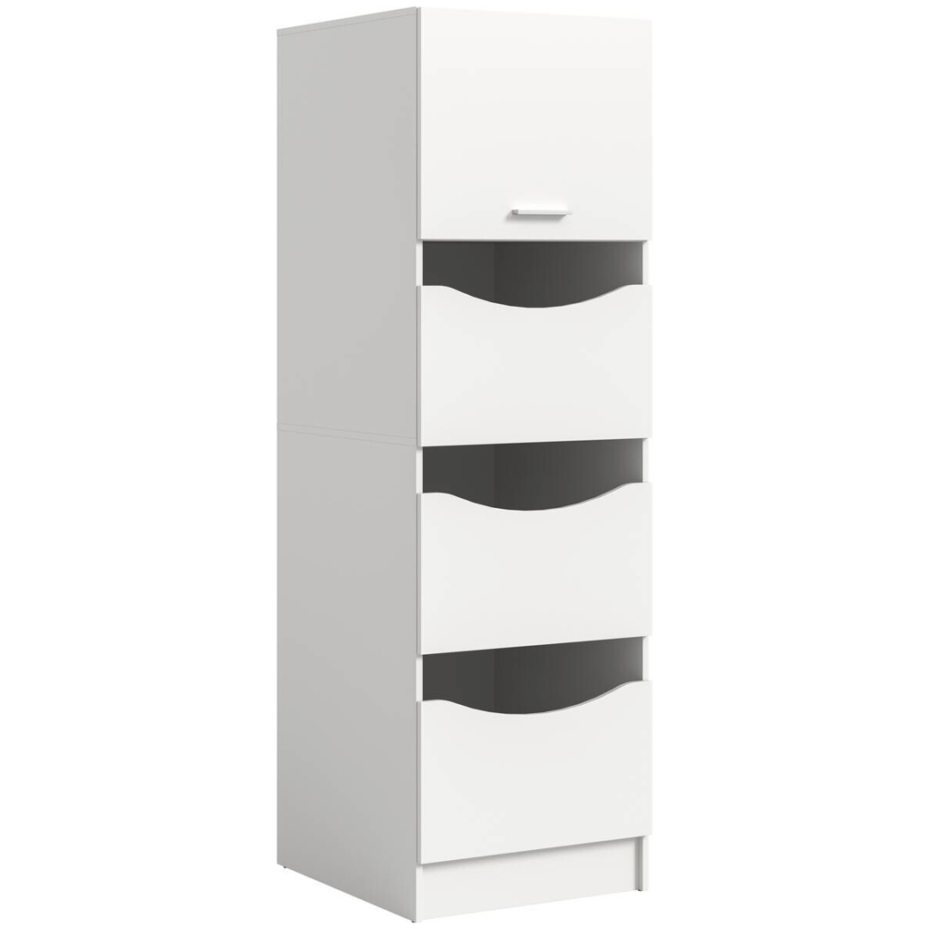 Wäscheschrank Free weiß B/H/T: ca. 60x196x68 cm