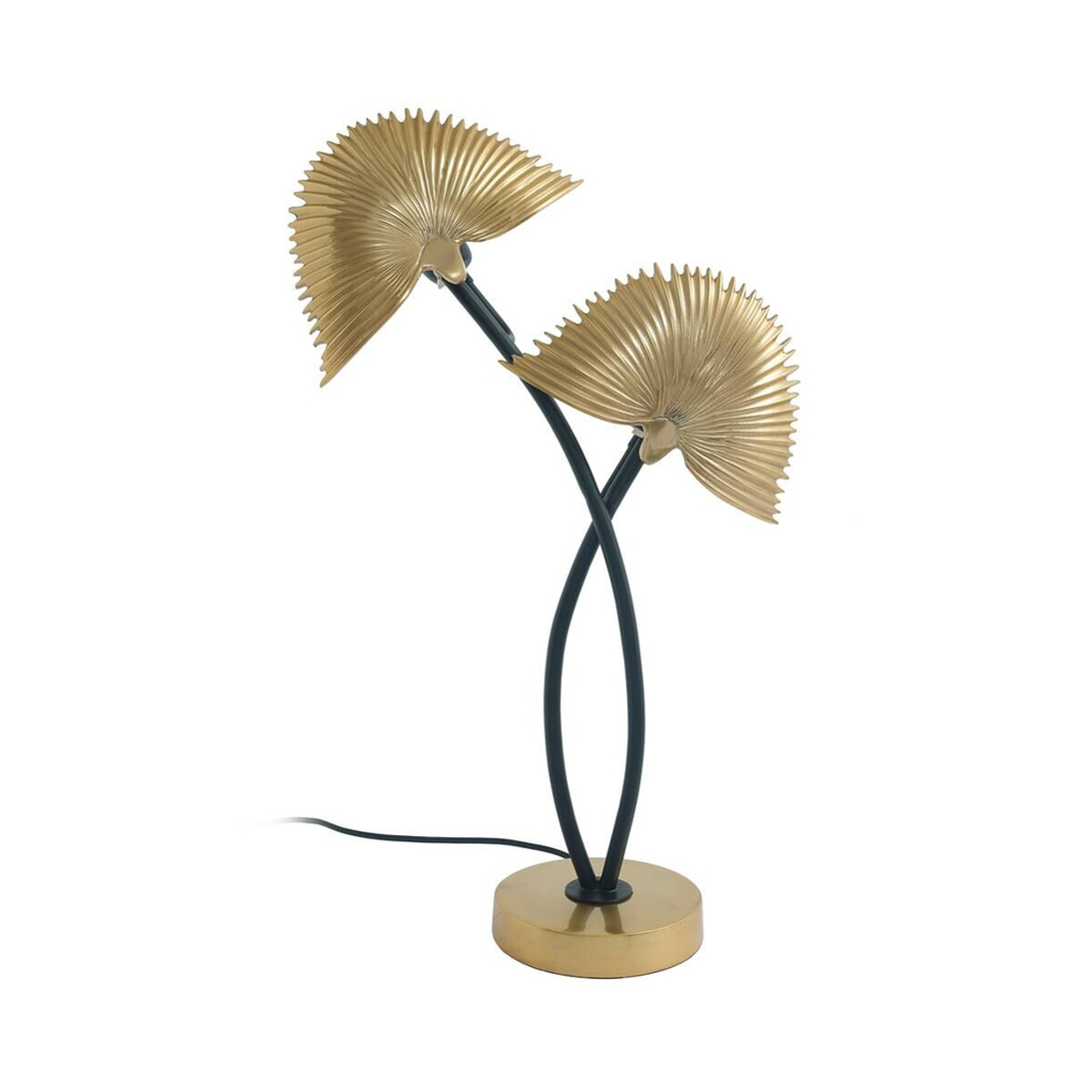 Kayoom Tischleuchte gold Aluminium B/H/L: ca. 16x60x38 cm E27 2 Brennstellen