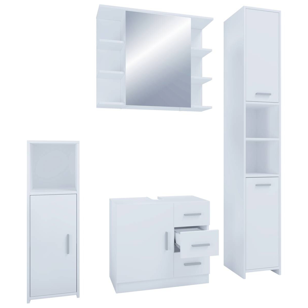 Badezimmer-Set Zalo weiß