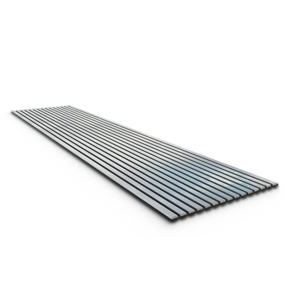 Wand- und Akustikpaneel silber L/B/H: ca. 260x60x1,7 cm pro Stück