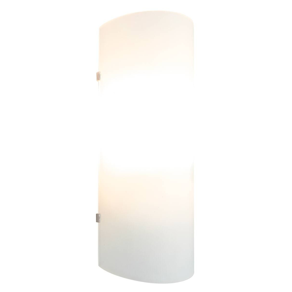 POCOline Wandleuchte Wall Satiniert weiß Glas B/H/L: ca. 12x24x10 cm E27 1 Brennstellen