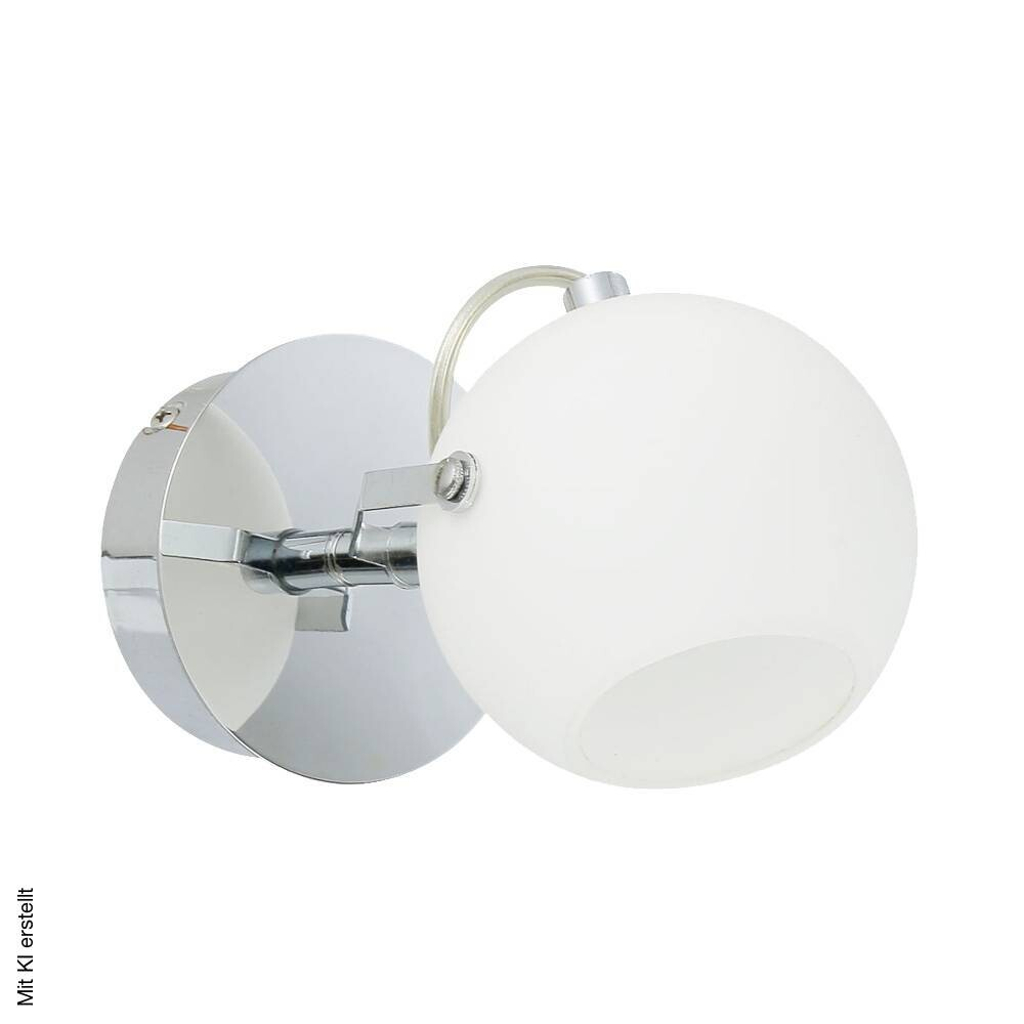 SPOT Light Spot Ida weiß Chrom Glas Metall B/H/T: ca. 12x20x12 cm 1 Brennstellen