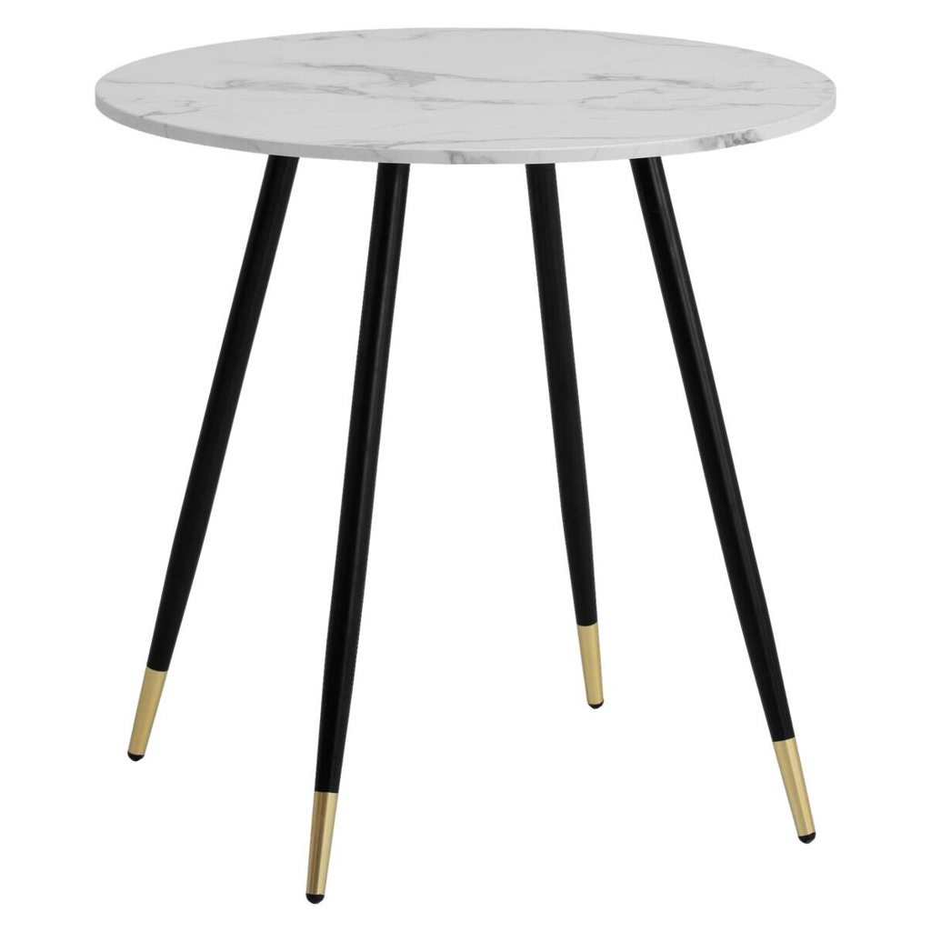 Esstisch weiß Marmor Optik H/D: ca. 76x75 cm