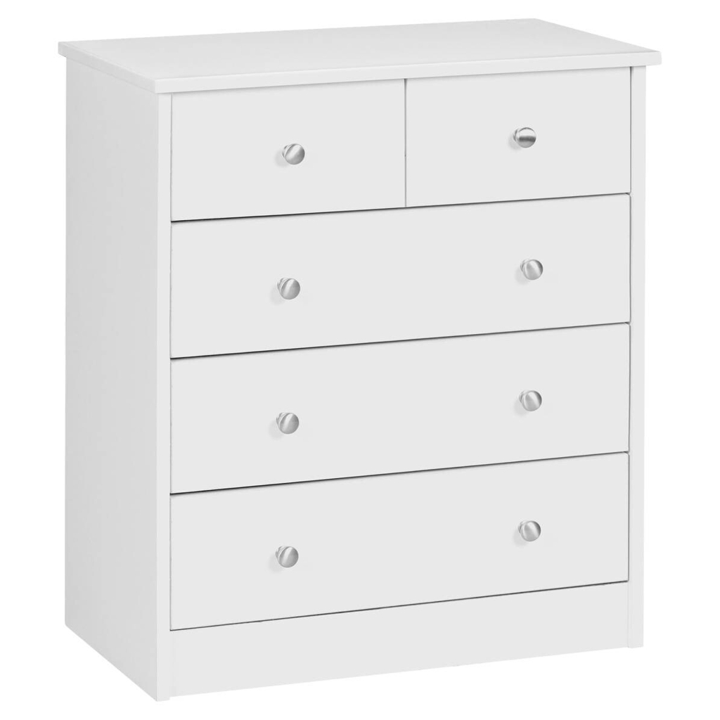 Kommode weiß Alu Optik B/H/T: ca. 60x70x35 cm