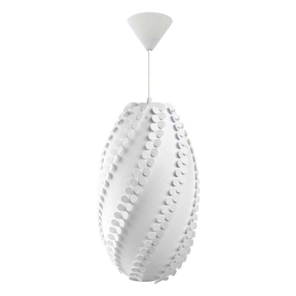 Kayoom Pendelleuchte Raymond 110 weiß Eisen B/H/L: ca. 35x45x35 cm E27 1 Brennstellen