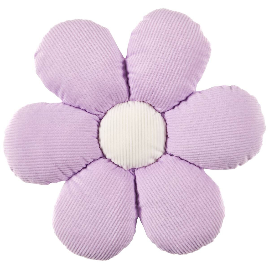 Dekokissen Blume lila Polyester D: ca. 38 cm