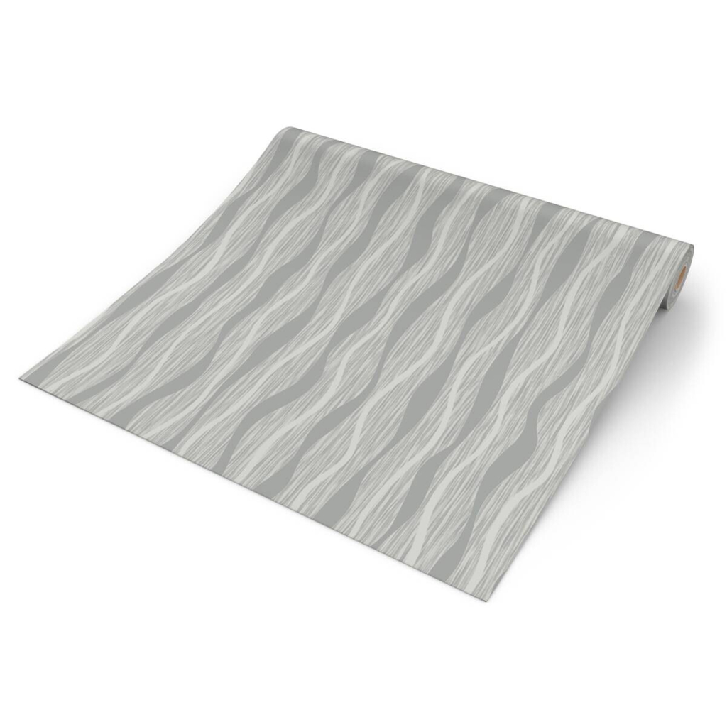 UGEPA Vinyltapete Wellen beige silber B/L: ca. 53x1005 cm glitzernd