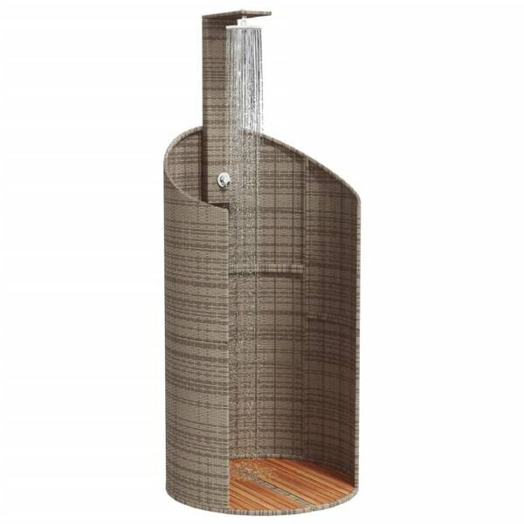Gartendusche grau B/H/L: ca. 100x241,5x100 cm