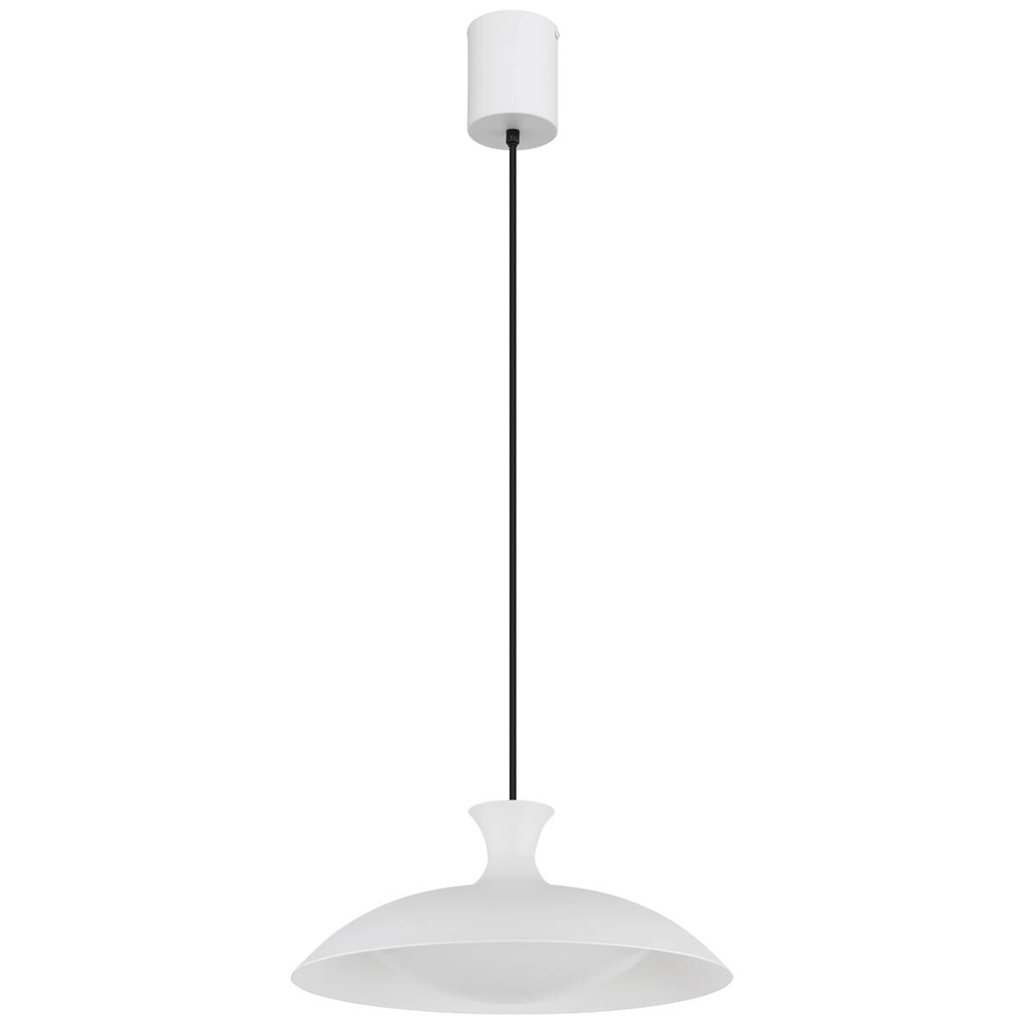 GLOBO Pendelleuchte weiß Metall H/D: ca. 150x40 cm 1 Brennstellen