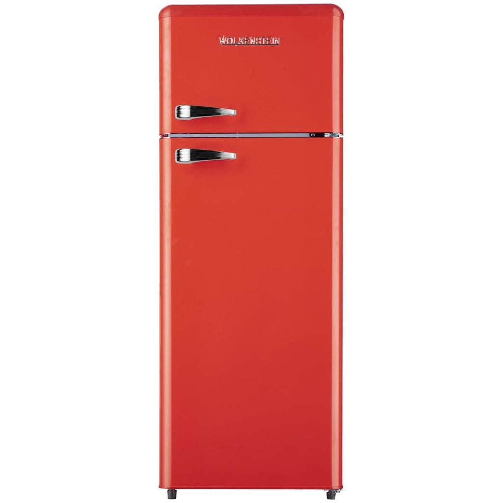 Wolkenstein Retro Kühl-/Gefrierkombination GK212.4RT FR rot B/H/T: ca. 54,5x145,6x62,6 cm