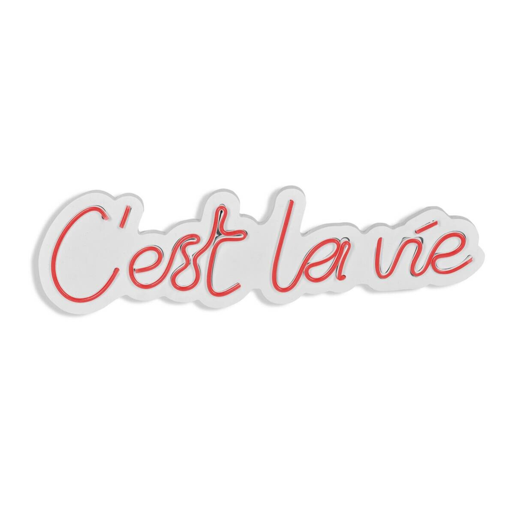 Opviq LED-Wandleuchte rot PVC B/H/T/L: ca. 50x14x2x50 cm