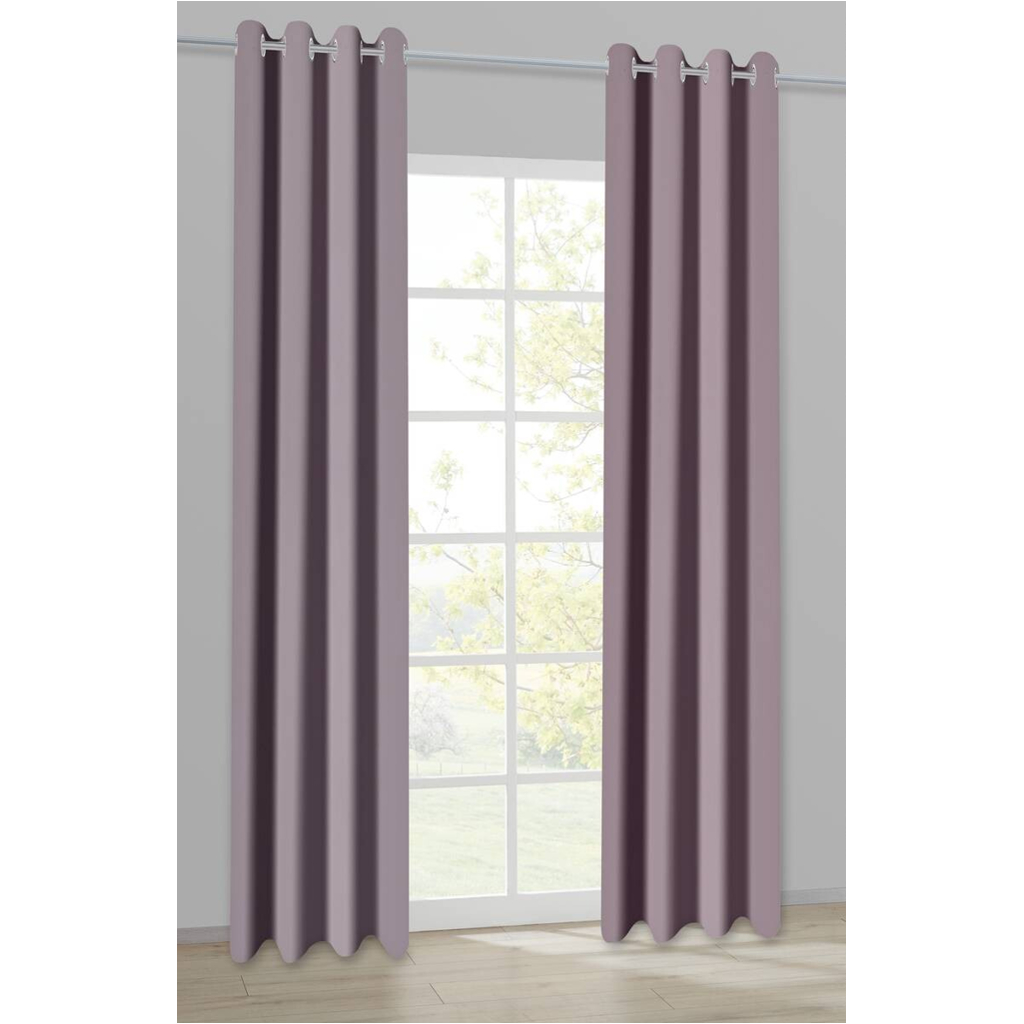 Ösenvorhang Samt mauve B/L: ca. 135x245 cm