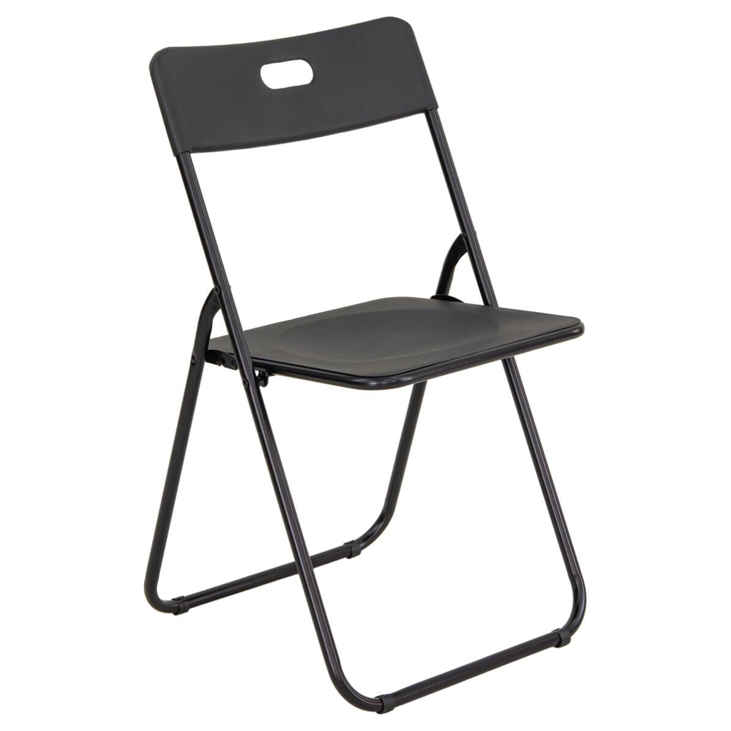 Klappstuhl Viva schwarz Kunststoff B/H/T: ca. 48,5x80x46 cm