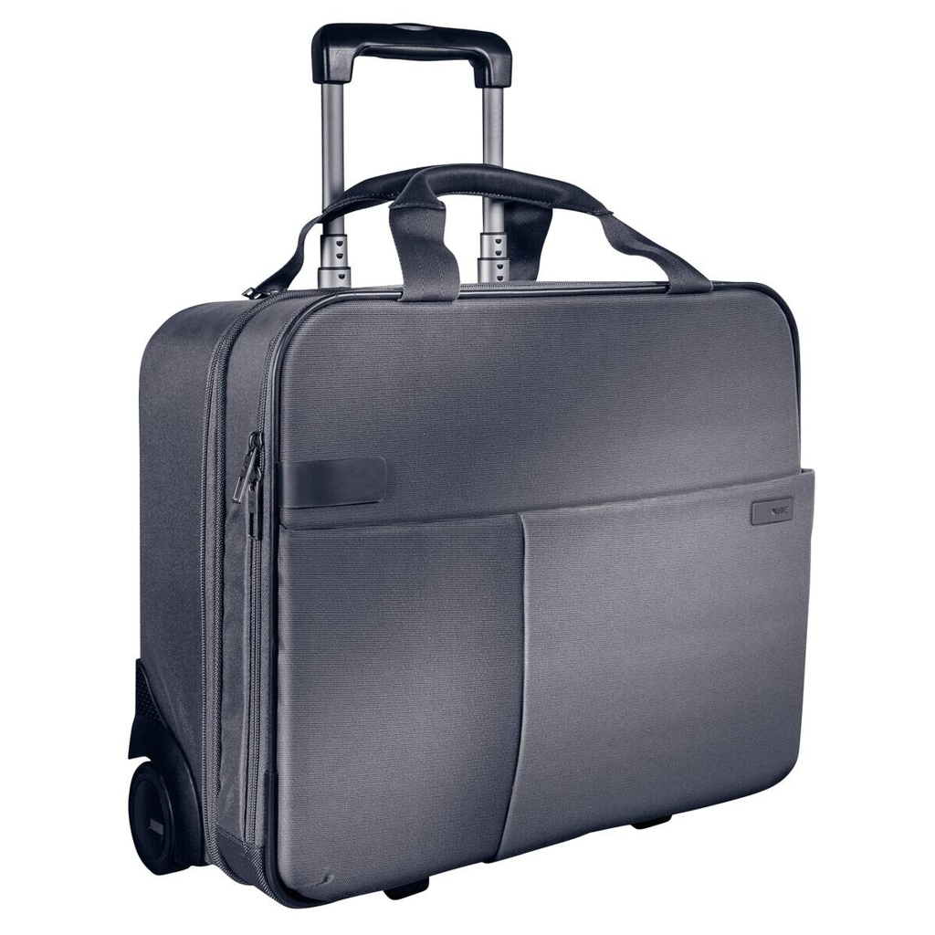 Leitz Trolley silber Polyester B/H/L: ca. 23x37x43 cm