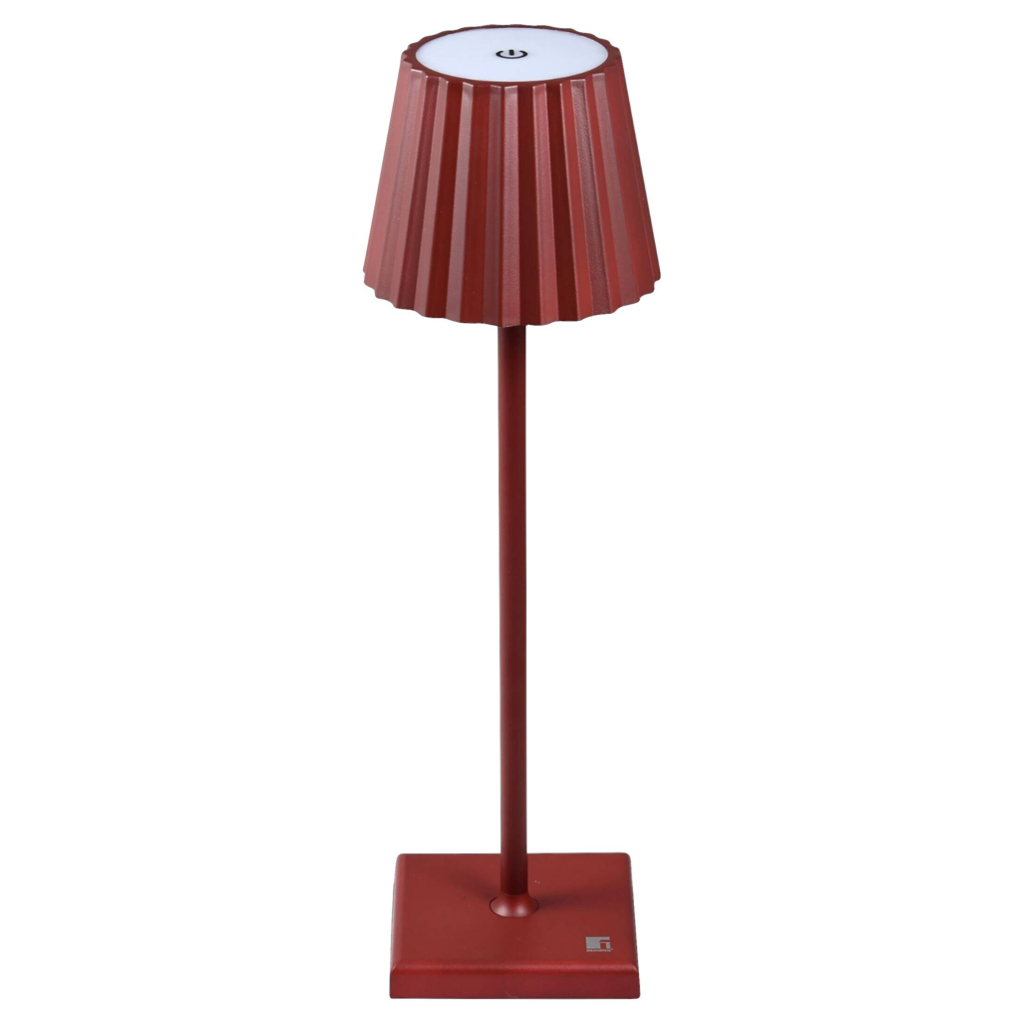 BERGNER LED-Tischleuchte Maroon rot B/H: ca. 11,6x38 cm