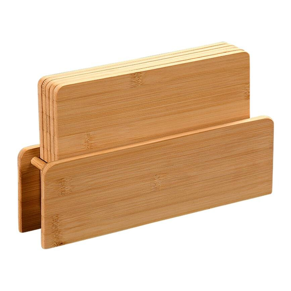Kesper Brettchenständer natur Bambus B/H/L: ca. 6x18x29 cm