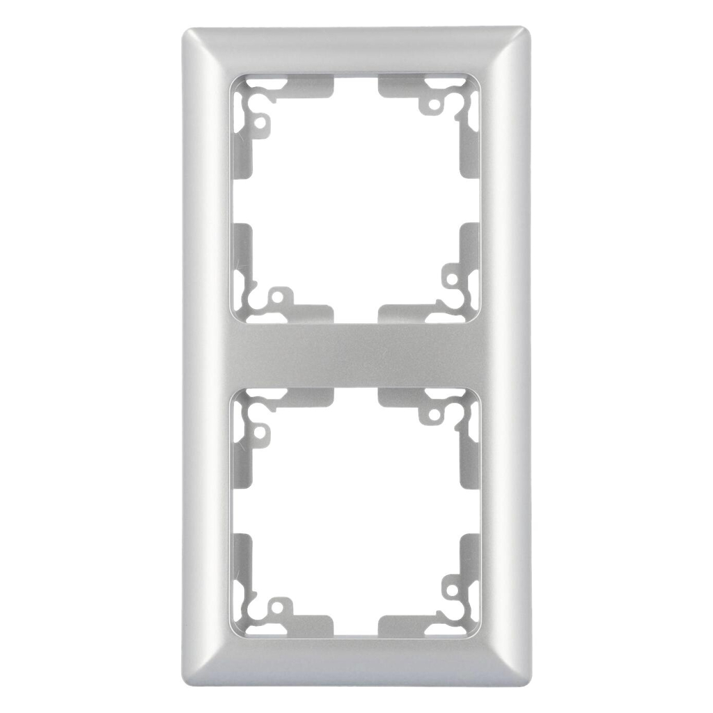 Unitec AbdeckrahmenGenua silber