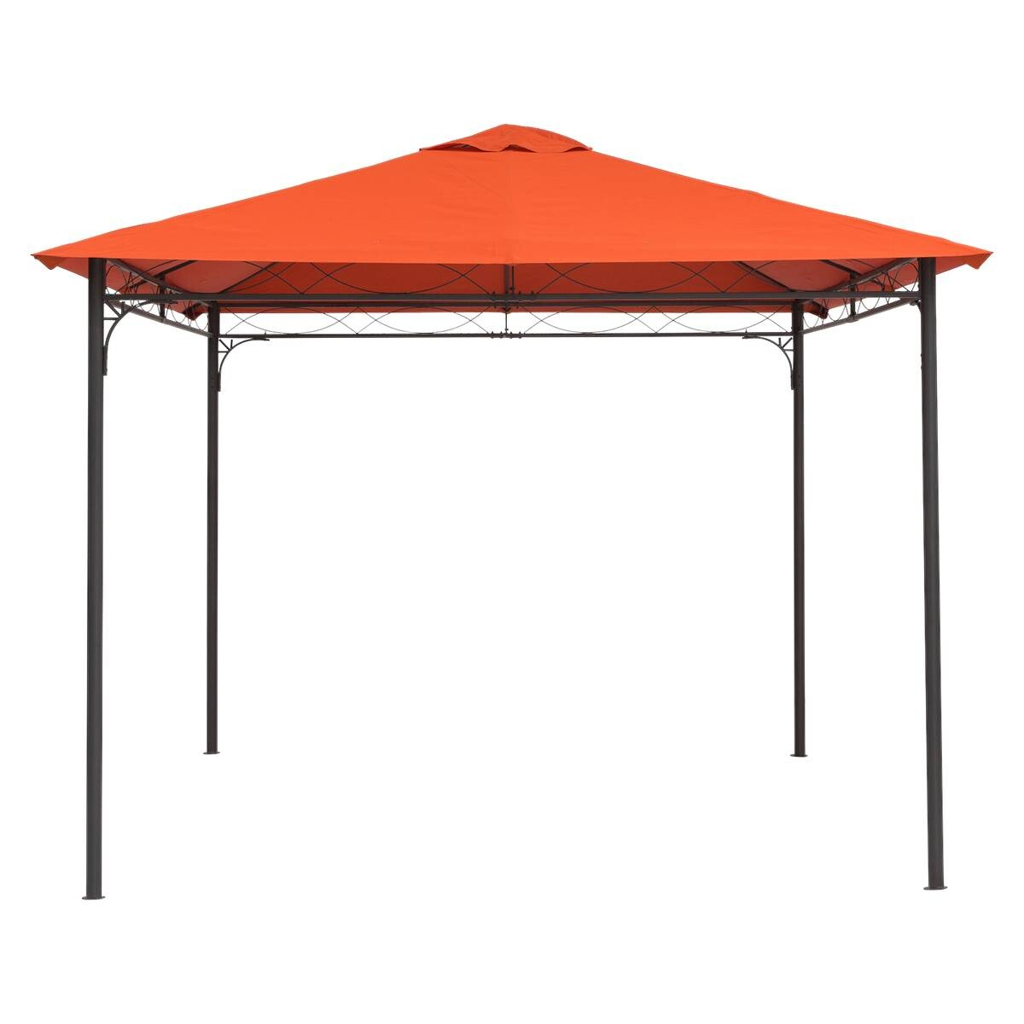 Outsunny Ersatzdach orange Polyester-Mischgewebe B/L: ca. 300x300 cm