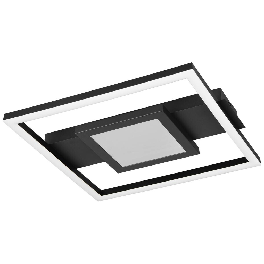 Reality LED-Deckenleuchte Wheeler mattschwarz Metall B/H/D: ca. 35x5x33 cm