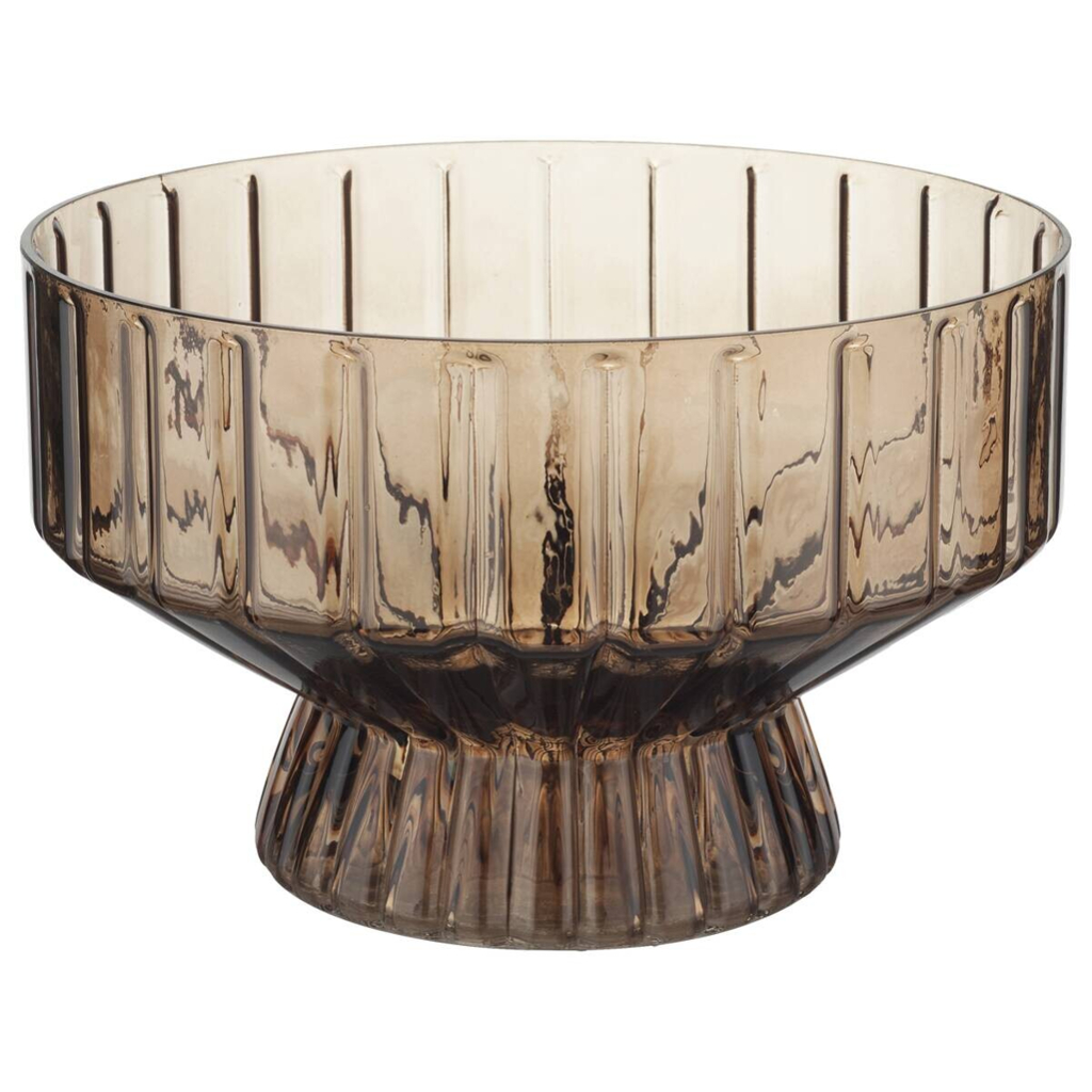 POCOline Schale braun Glas B/H/L/D: ca. 24x15x24x24 cm