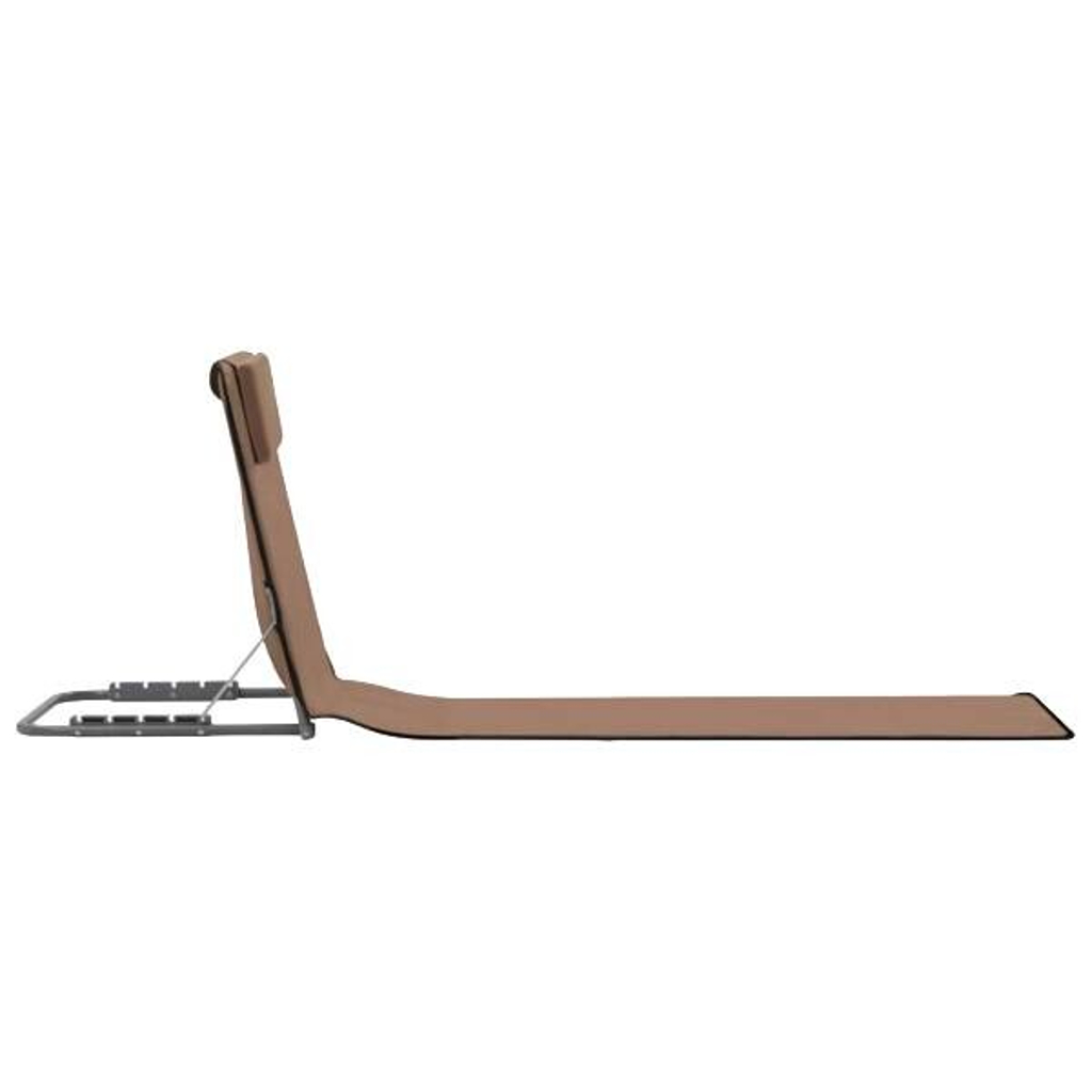 vidaXL Gartenliege braun Stahl B/H/L: ca. 53x47x160 cm