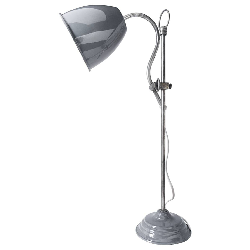 Näve Leuchten Tischleuchte 3110416 grau Metall B/H/T: ca. 19x53x13 cm E14 1 Brennstellen
