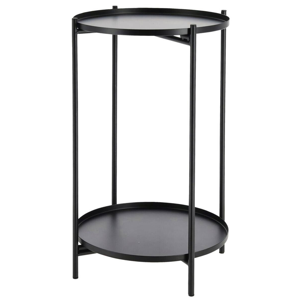 cepewa Beistelltisch schwarz Eisen B/H/L: ca. 28x48x28 cm