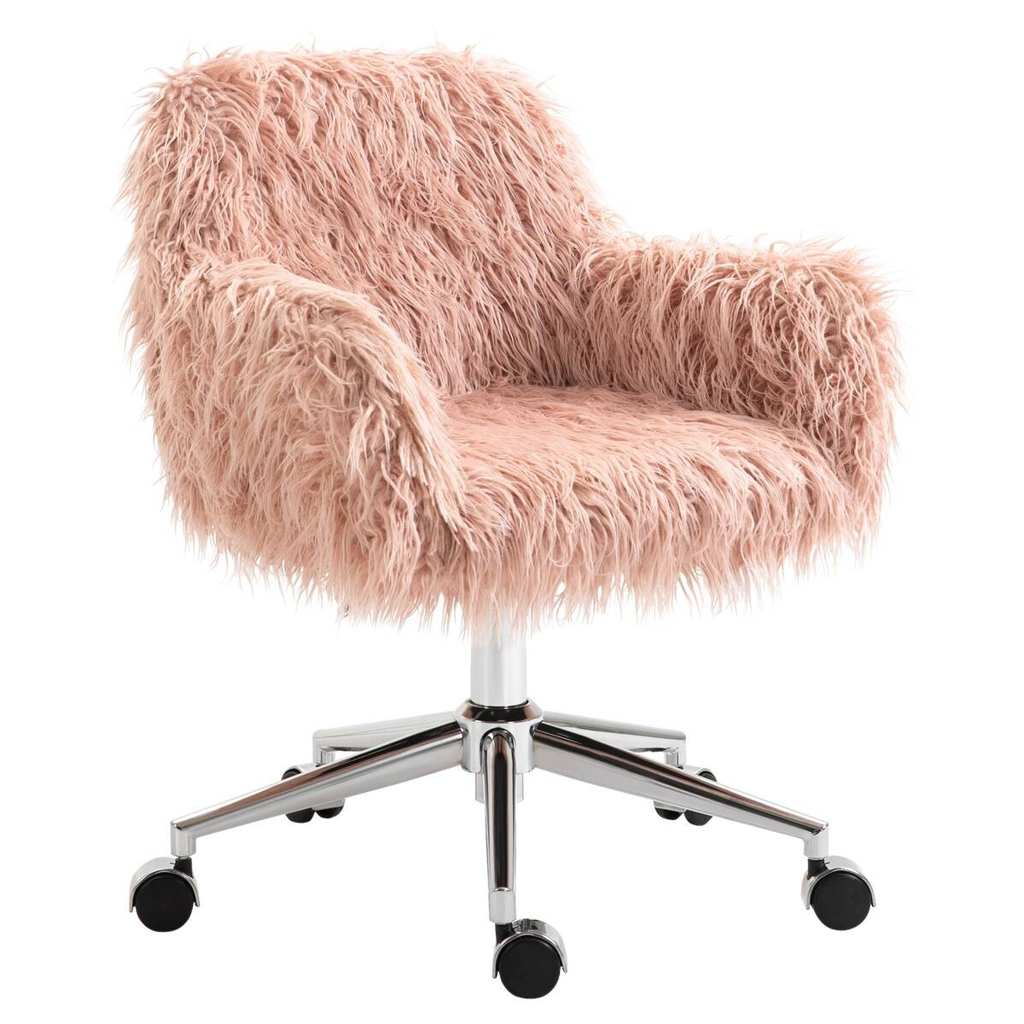 Drehstuhl 921-548PK rosa silber