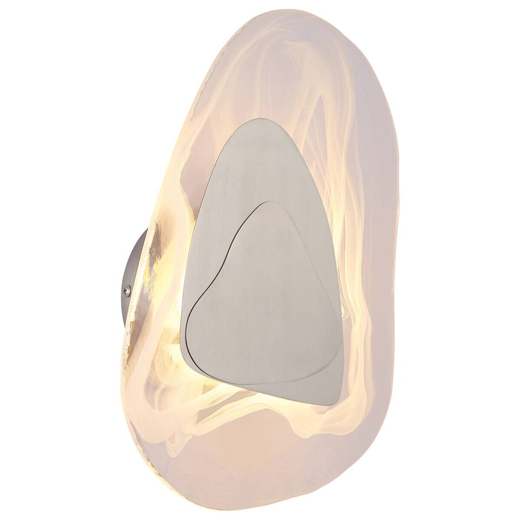GLOBO LED-Wandleuchte DORSEY 78411N klar nickel Metall B/H: ca. 20,3x31,5 cm 1 Brennstellen