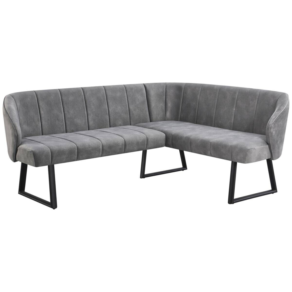 Eckbank Sven grau B/H/T: ca. 187x81,5x155 cm