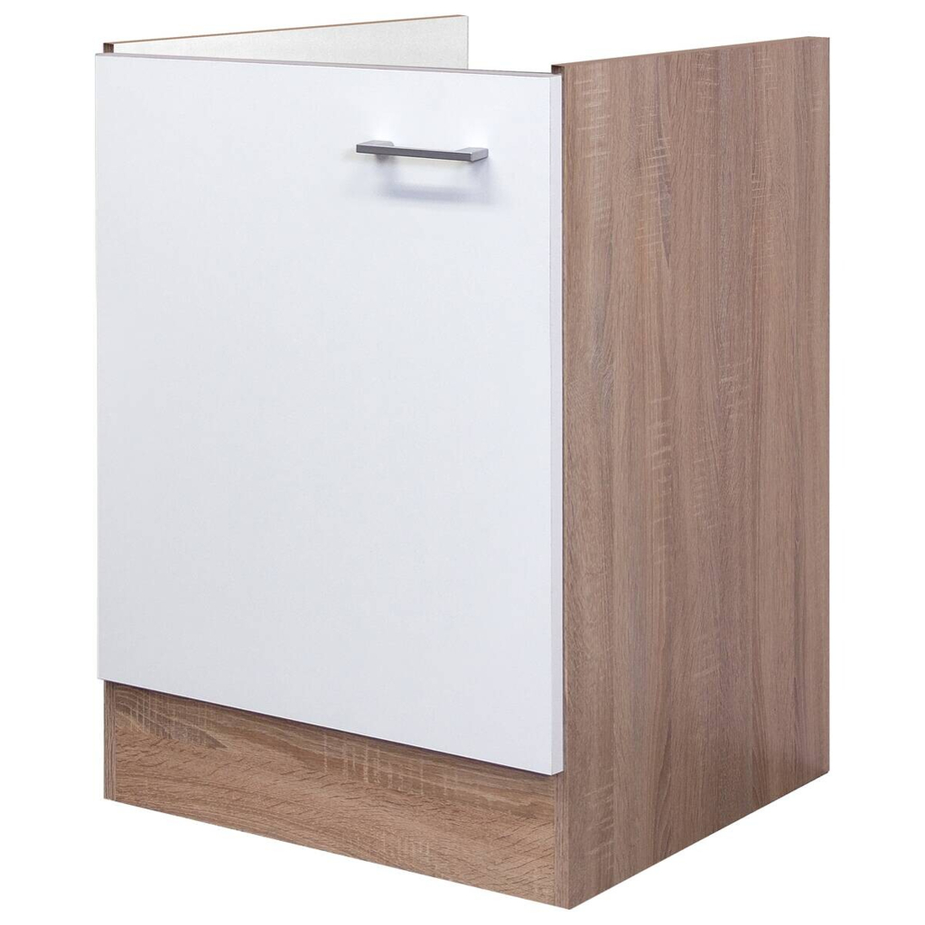 Spülenschrank Samoa weiß Eiche Nachbildung B/H/T: ca. 50x82x57 cm