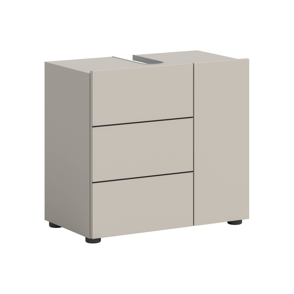 Waschbeckenunterschrank VIRA Cashmere schwarz B/H/T: ca. 60x57x34 cm