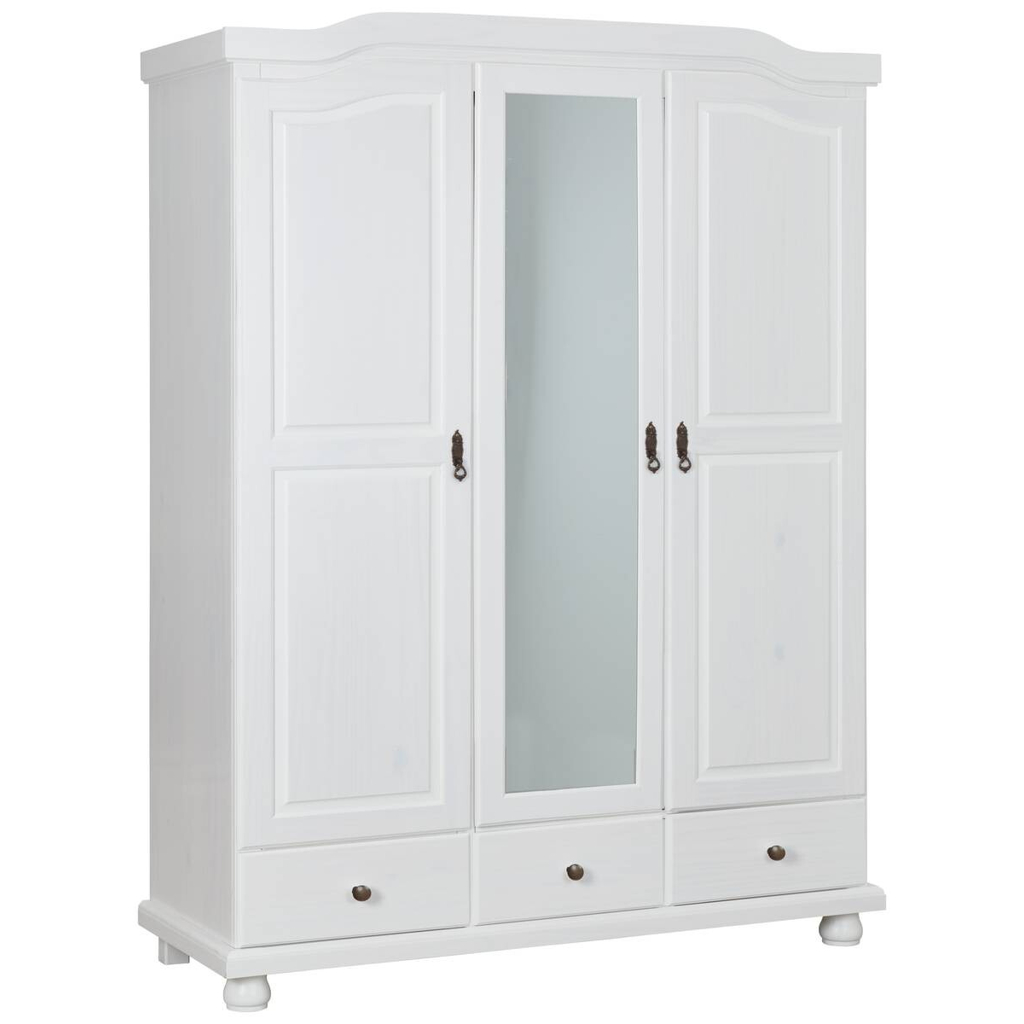Kleiderschrank Kappl weiß B/H/T: ca. 150x198x56 cm