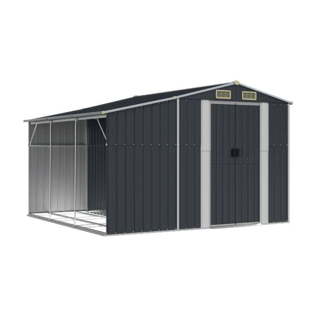 vidaXL Gartenhaus anthrazit B/H/T: ca. 277x179x179 cm