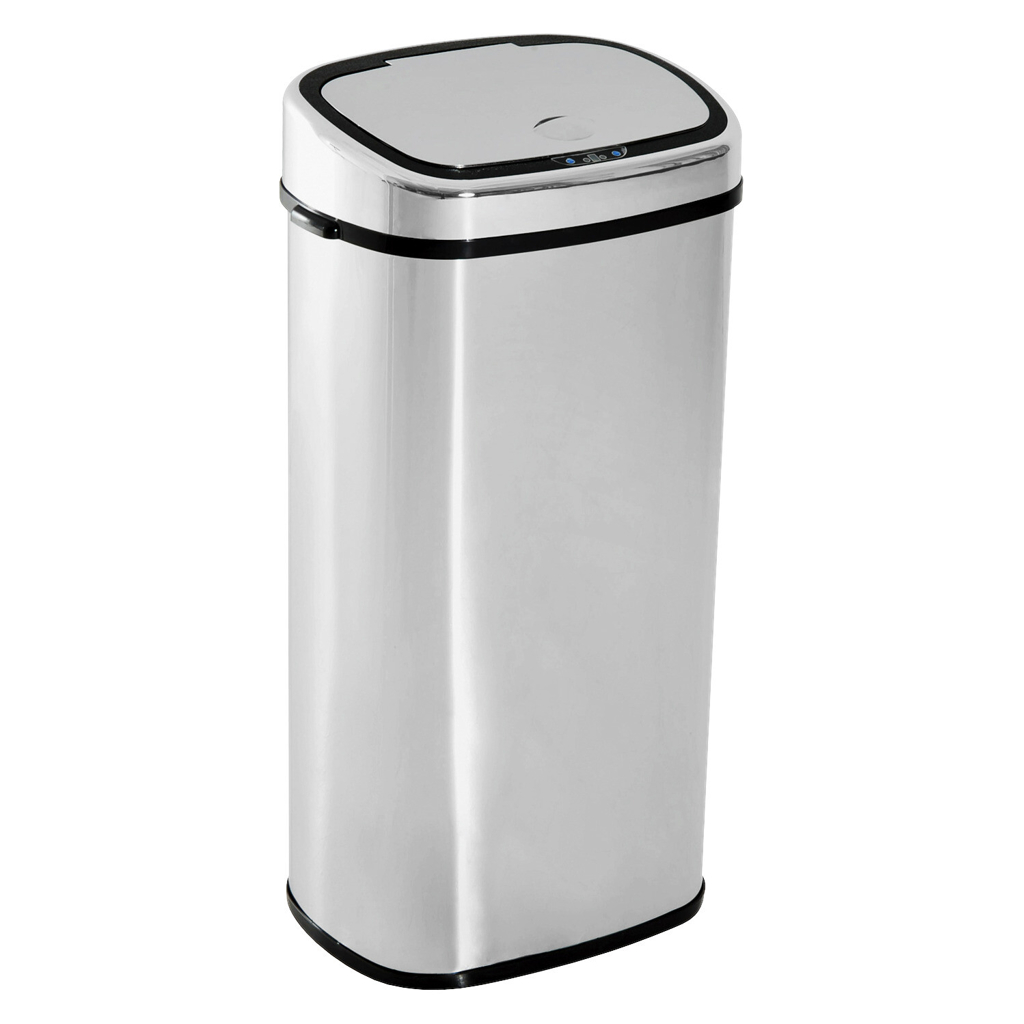 HOMCOM Mülleimer mit Sensor silber B/H/L: ca. 29,5x78x40,5 cm