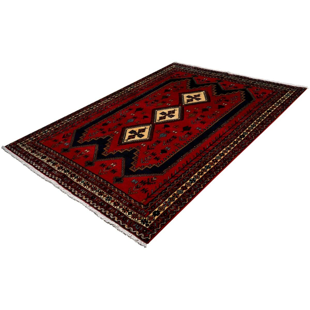 PersaTepp Teppich Afshar rot B/H/L: ca. 163x1x234 cm