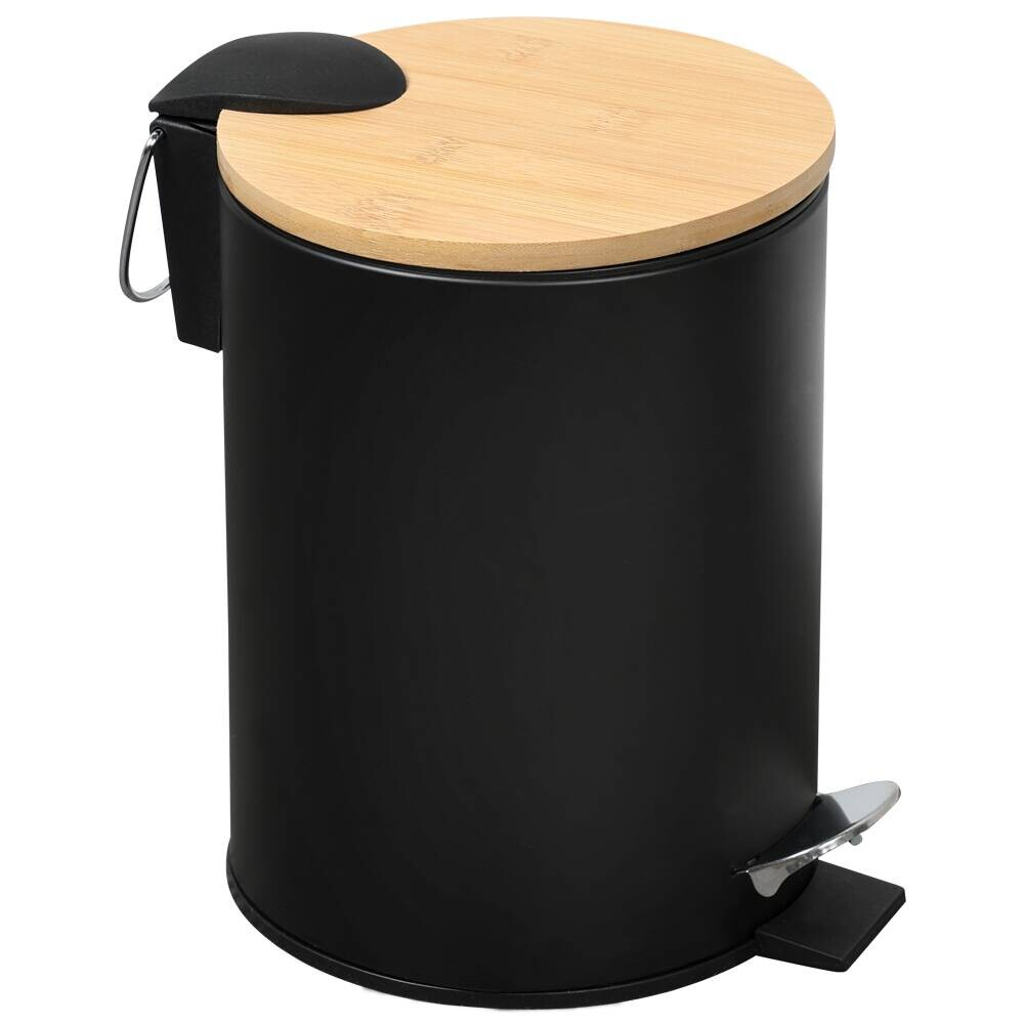 Kosmetikeimer schwarz Bambus B/H/L: ca. 17x24x17 cm ca. 3 l