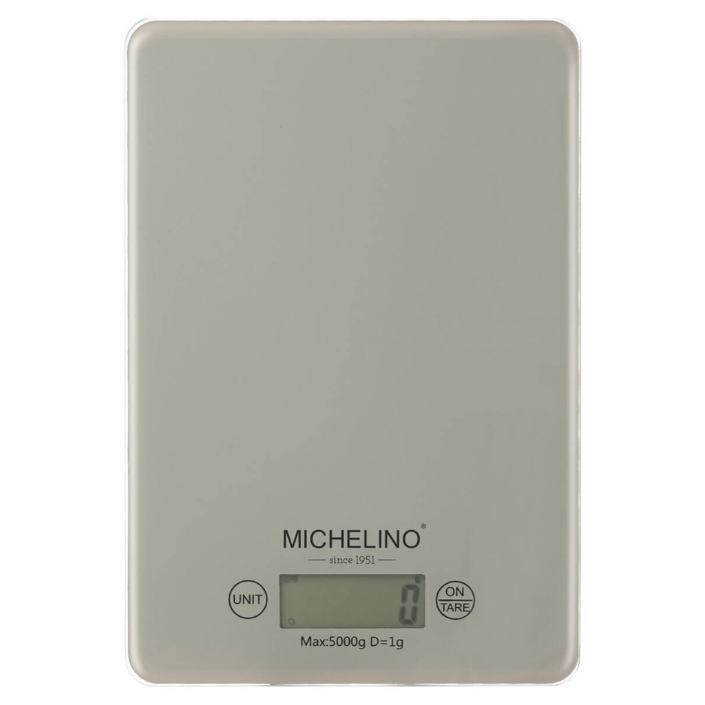 MICHELINO Küchenwaage beige Kunststoff B/L: ca. 15x22 cm