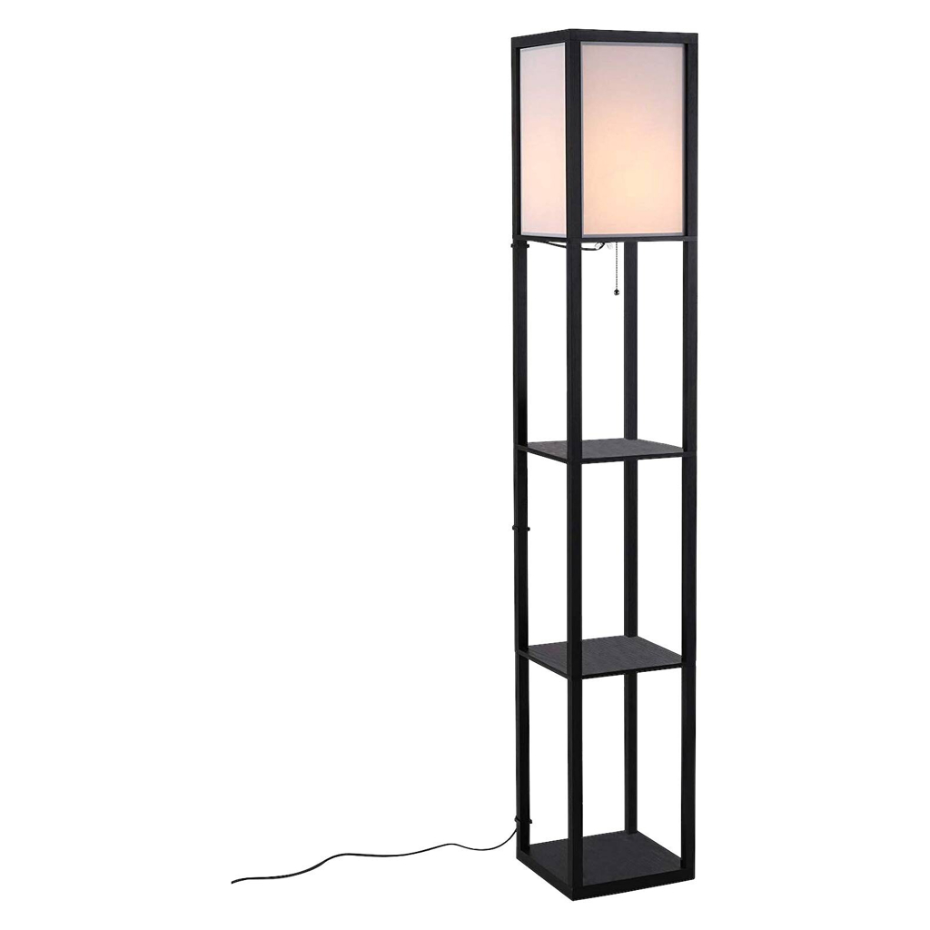 HOMCOM Stehlampe 833-623 schwarz MDF Stoff B/H/T: ca. 26x160x26 cm E27 1 Brennstellen