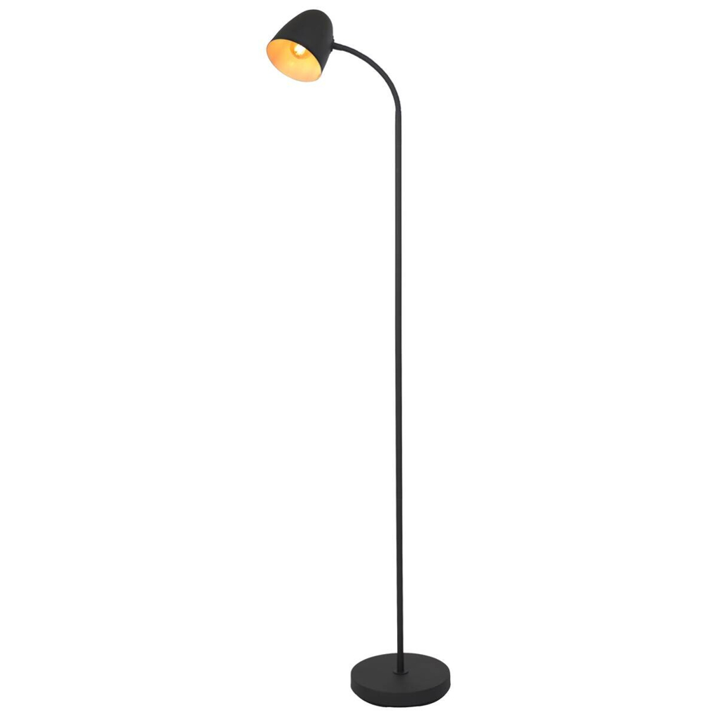 Nowa Stehlampe 40870108 schwarz Metall B/H/T/L: ca. 20x145x20x25 cm E14 1 Brennstellen