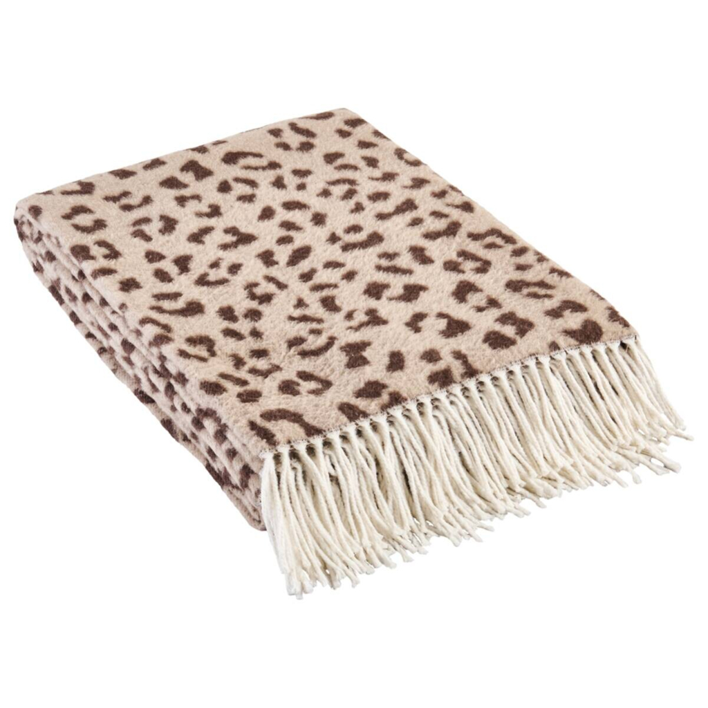 Wohndecke beige Baumwolle B/L: ca. 150x200 cm