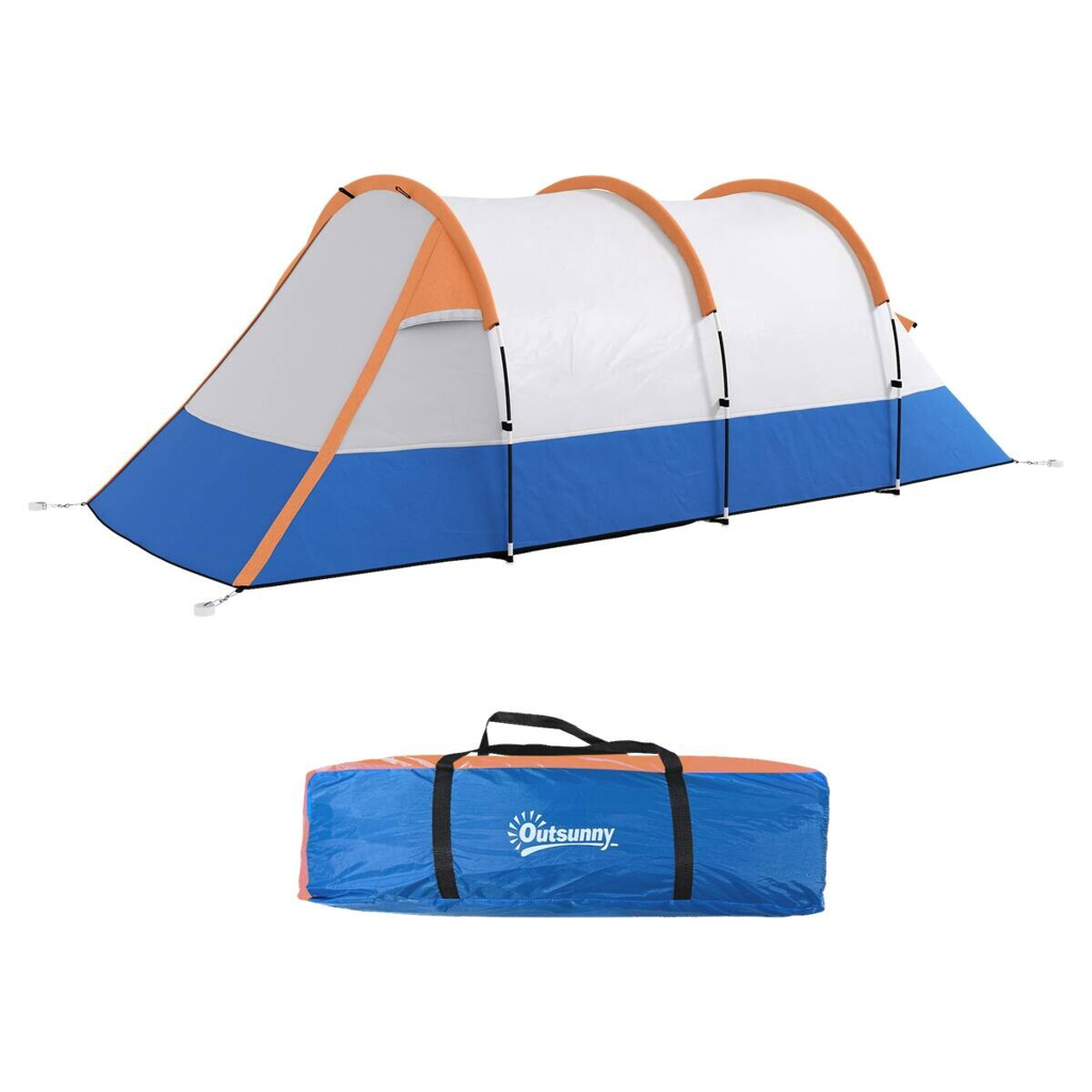 Outsunny Campingzelt orange Stahl B/H/L: ca. 200x150x420 cm