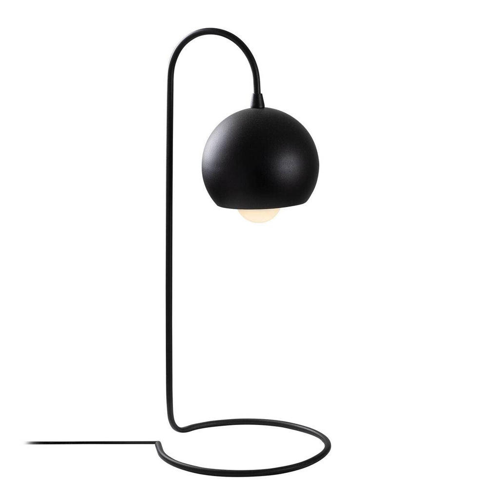 Opviq Tischleuchte schwarz Metall B/H/L: ca. 23x56x14 cm E27 1 Brennstellen